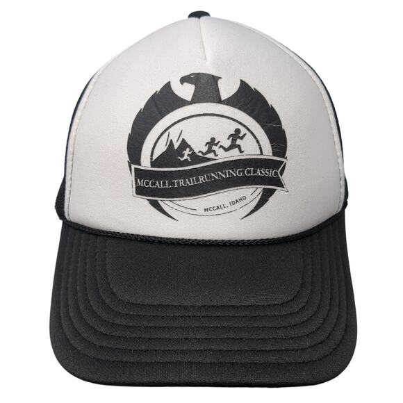 McCall Trailrunning Classic Idaho Snapback Trucker Hat Black One Size Otto - Picture 1 of 9
